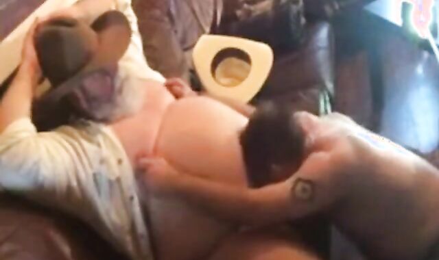 Cowboy Dad Blows Bear