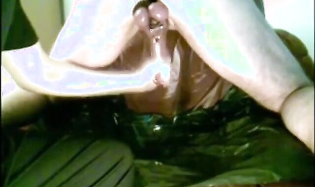 Pierced Big Cock Milked by Muscular Hand