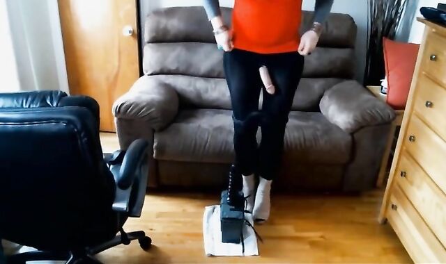 Huge Anal Toy Play for Crossdresser