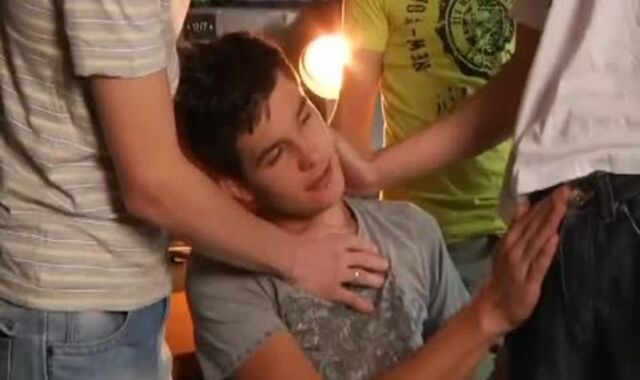 Dirty youngster boy love glove-free-for-all anal invasion romp sequence