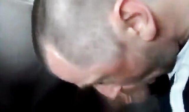 Old-Young Blowjob in a Taxi