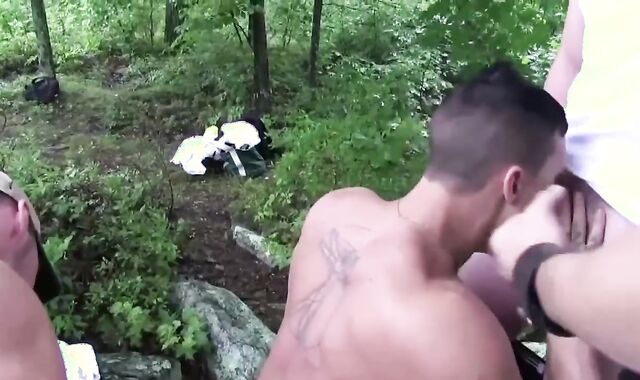 group-pounded In The Woods