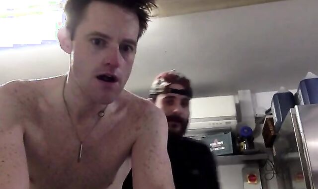 two mouth-watering beefsticks boink Bb In The Kitchin Where One Works As