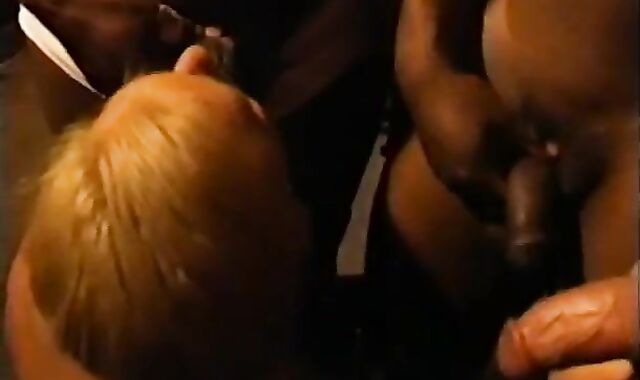 fag - dark Leather gang gang-fuck