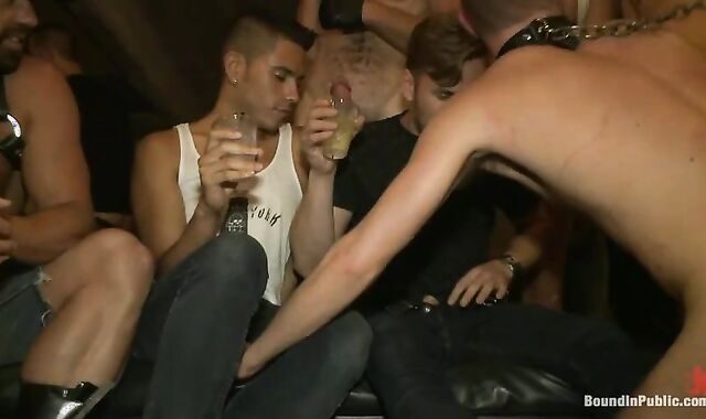 Jordan Nourish - boy-lava breezy banged By Party Goers And Tossed In An Oil hook-up (bound In Public)