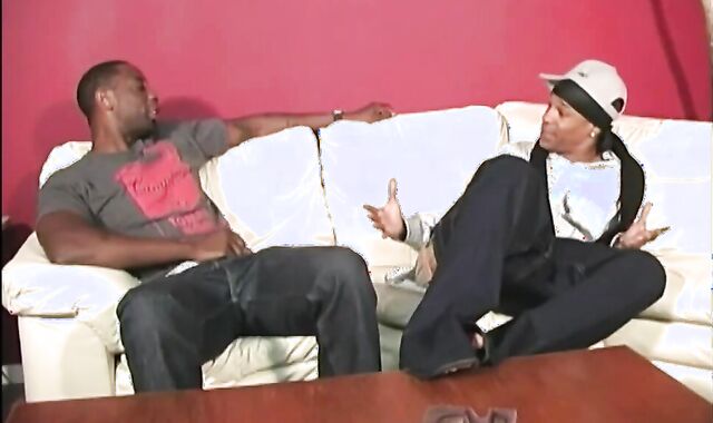 Goth guy receives gang-boned By black meatpipes