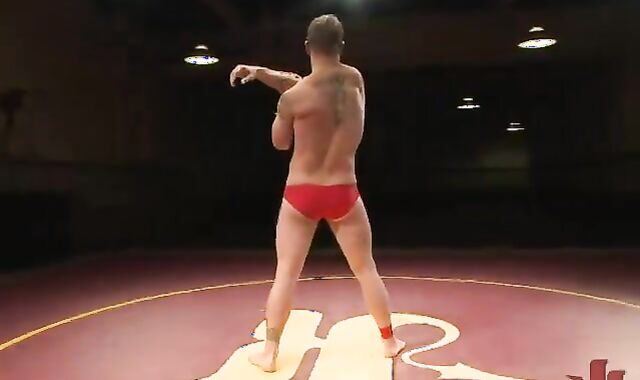 Muscle queer males Wrestling And booty hammering An