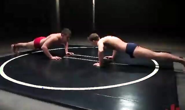 Muscle queer males Wrestling And booty hammering An
