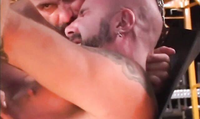 Jake Getting group gang-plowed In A Sling