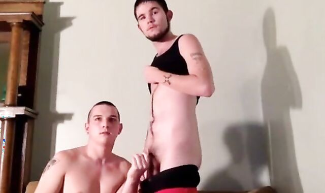 two str8 boyz Go gay very first-ever Time On cam,engulfing fuckpole And have a gusto It