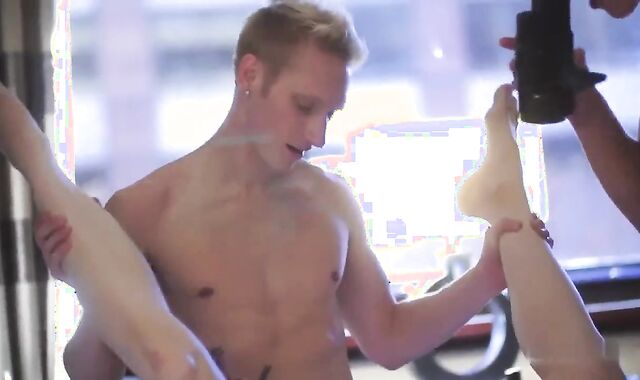 three-some naked allies Making Home video