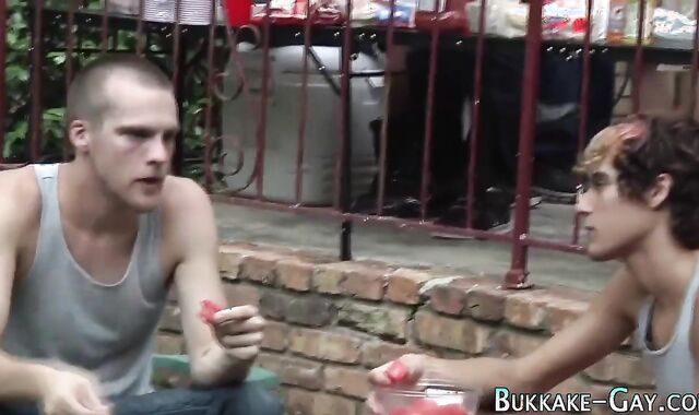 Bi-curious-racial poke Ends With Mass ejaculation