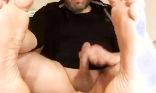 Beefy German Daddy Strokes and Cums on Cam