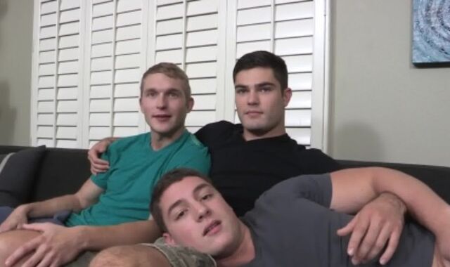 sans a rubber three-some With Pete, Tanner, And Forrest - buttfuck pleasure