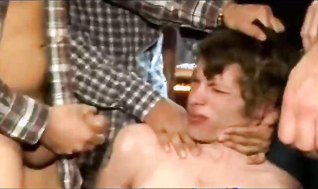 eighteen age teenage gets linked And gang-boinked By Daddies In A Pub
