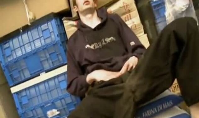 men group Toying coarse With A shaft Sucker