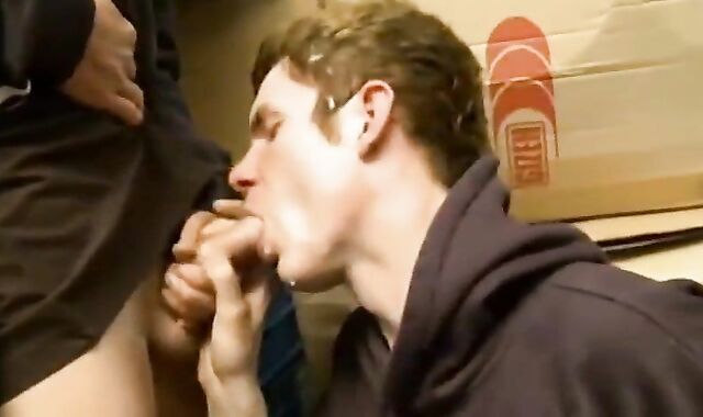 men group Toying coarse With A shaft Sucker