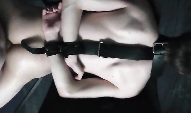 Submissive Twink Toy in a Sling for Daddy