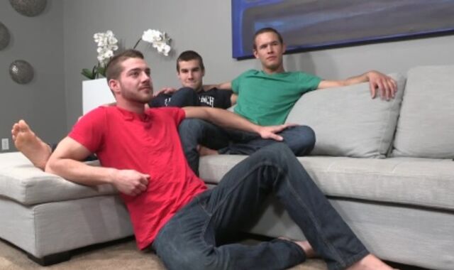 Stu, Dan & Aidan: rubber-free-for-all - arsehole Activity