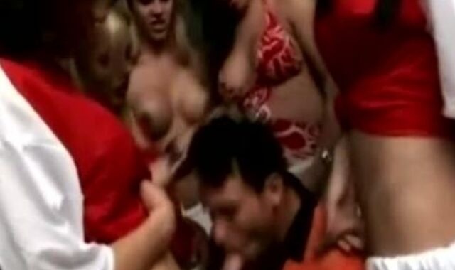 she-male soccer crew dril trainer after win