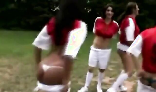 she-male soccer crew dril trainer after win