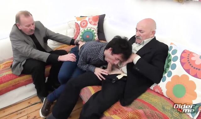 homosexual trio way Partouze A three