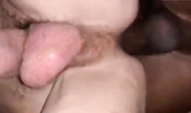 Double Barefucked By 3 BIG BLACK COCK