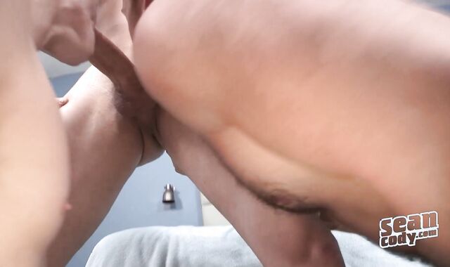 without a love glove Three-way With Randy, Dean & Cory - arse Creep Peek