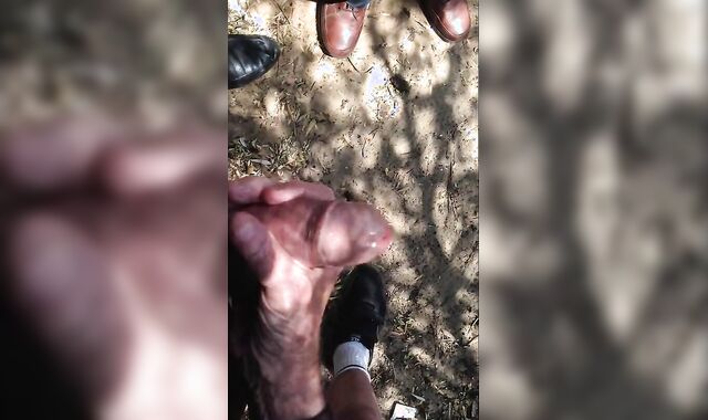 Old Men Wank Young Cock Outdoors