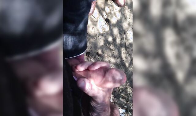 Old Men Wank Young Cock Outdoors