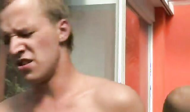 Public group wedging After deep throat-stimulation