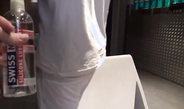 love glove-free-for-all pile gang In Public Toilets