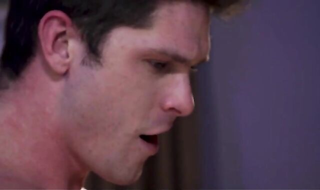 GayRoom - two Suspended studs Jack Hunter & Daniel Duress nail deep