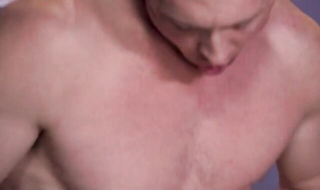 GayRoom - two Suspended studs Jack Hunter & Daniel Duress nail deep