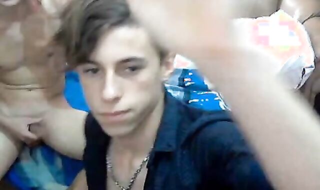 two fashionable bi-curious-raunchy Romanian boyz With admirable peckers & tight bums On webcamera.