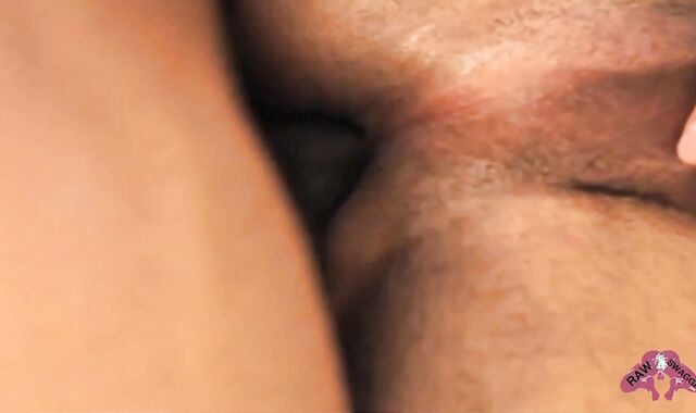 A Darksome chap And A Latino chap gang-plow-a-thon together