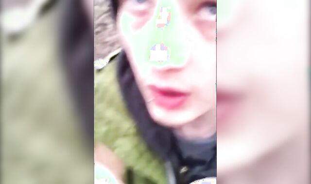 Big-Cock Twink Sucks Outdoors