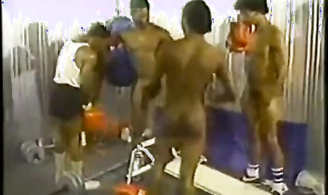 Gym Workout Turns Into BIG BLACK COCK fag fuck-a-thon