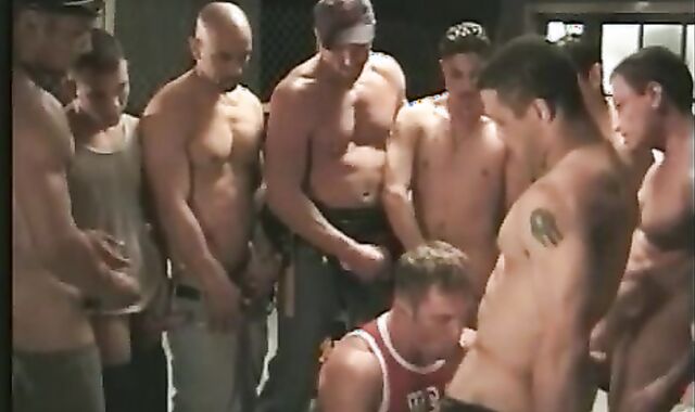 Construction gang group-bang-out