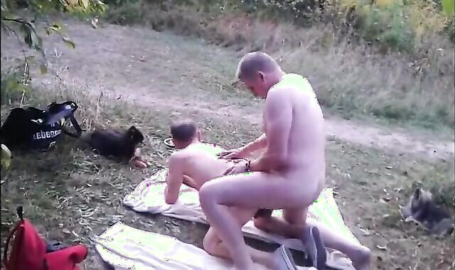 Bareback Gay Couple's Adventure at Birkensee Lake