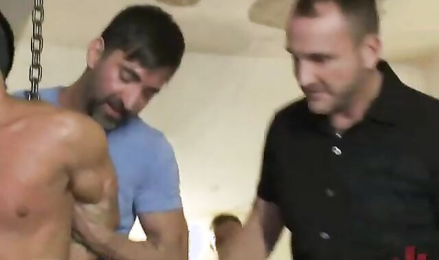 manacled fag bang romped