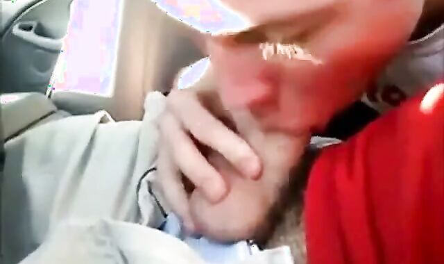 Backseat Blowjob and Cum Swallow