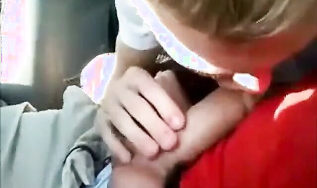 Backseat Blowjob and Cum Swallow