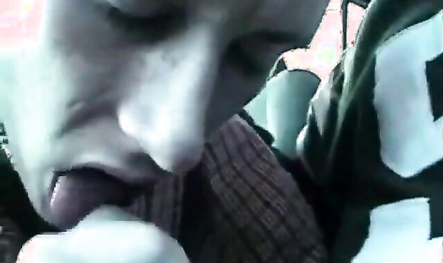 Twink Blows in Car and Gets a Facial