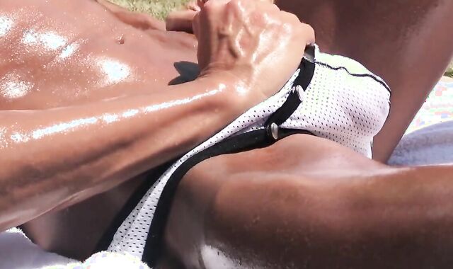 Outdoor Masturbation & Cum Play with a Cute Twink