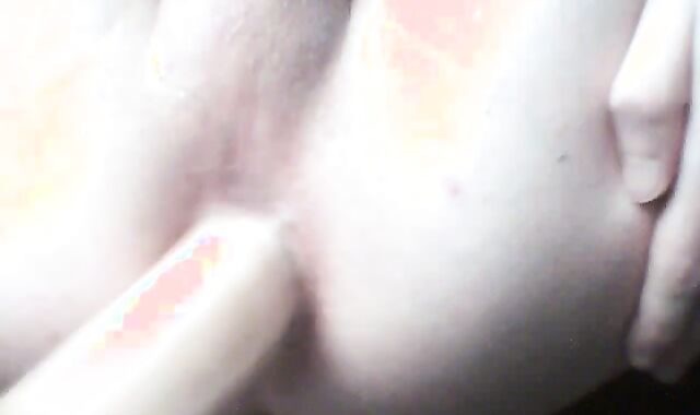 Twink Fucks Himself with a Sex Toy Covered in Cum