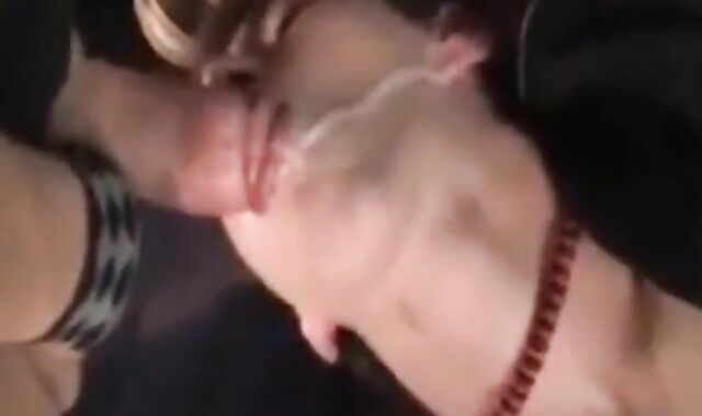 Bareback Gangbang Twink Gets Mouthful of Cum