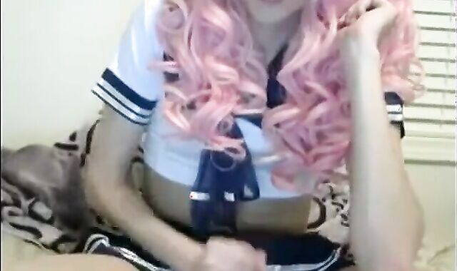 Crossdresser Twink Masturbation