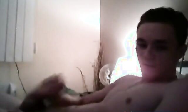 Yorkshire Lad Strokes for a Girl on Webcam