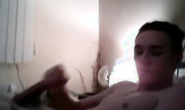 Yorkshire Lad Strokes for a Girl on Webcam
